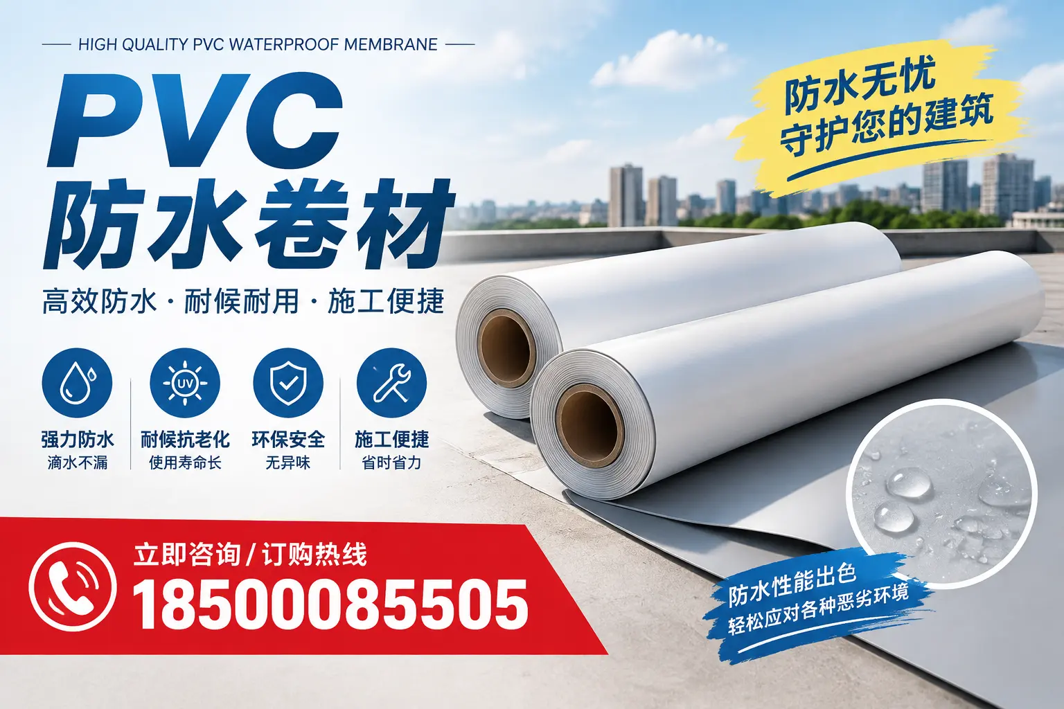 如何正确储存PVC防水卷材？定安用户的实用建议